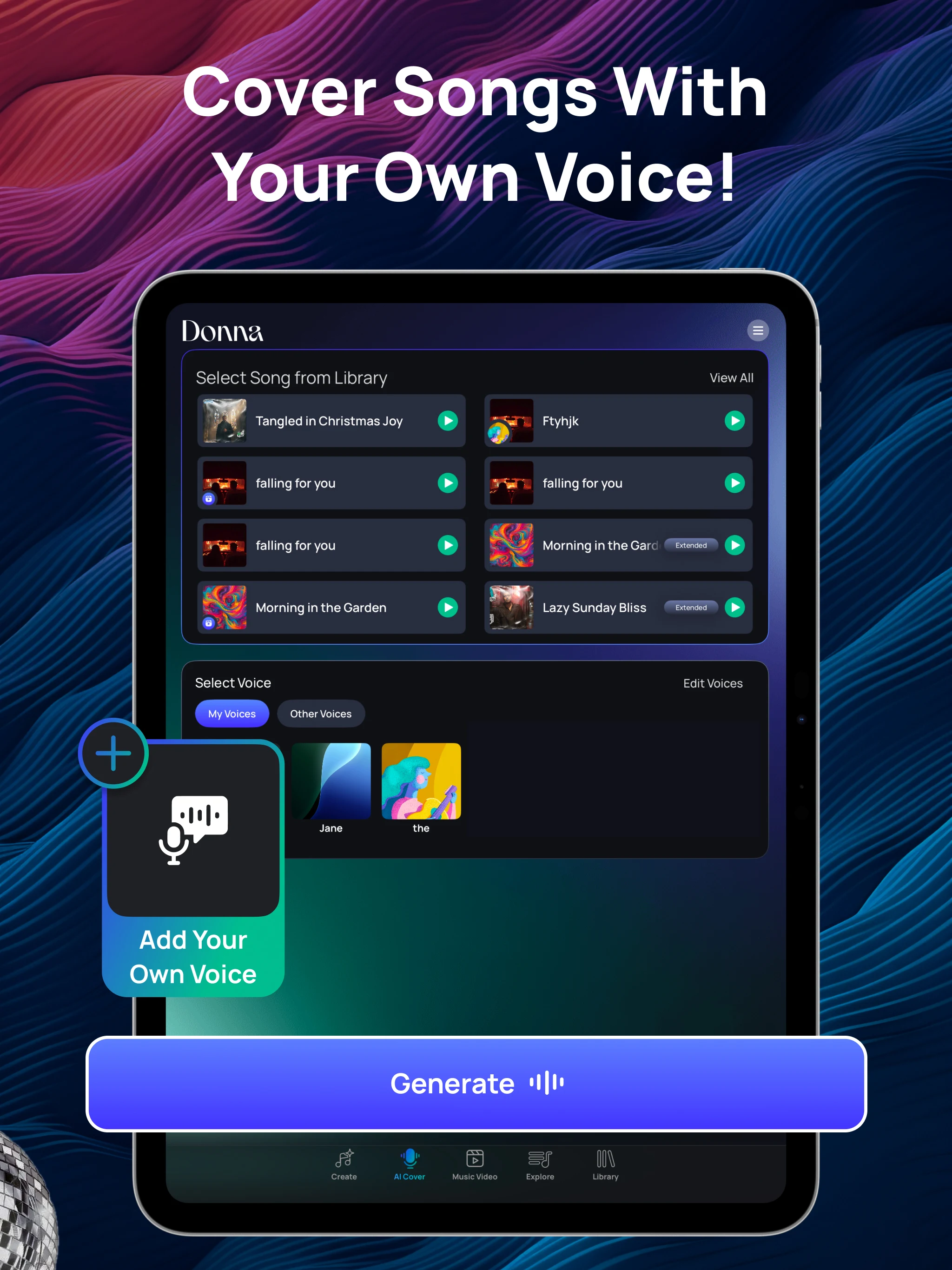 Donna AI Song & Music Maker screenshot